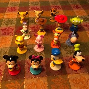 Disney Character Figurines Set - Multicolor